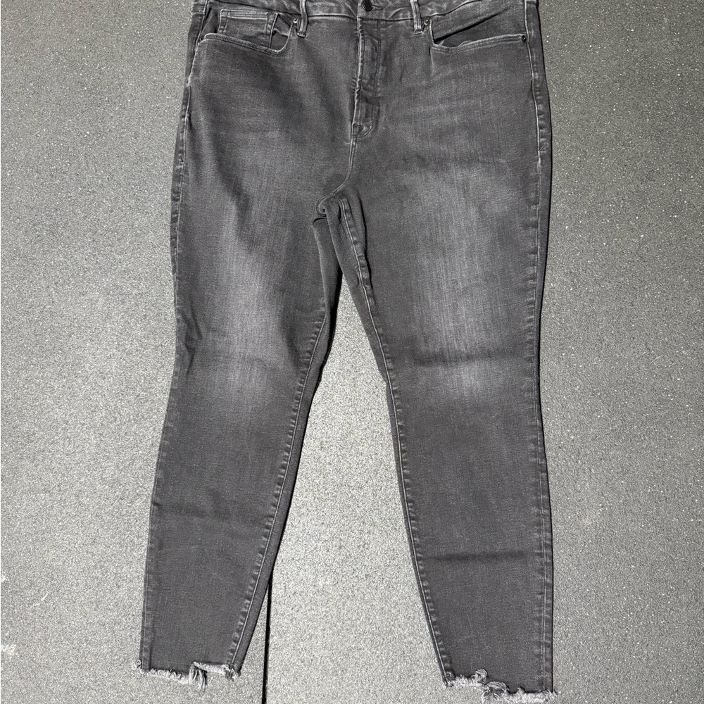 Good American Dark Gray Skinny Jeans